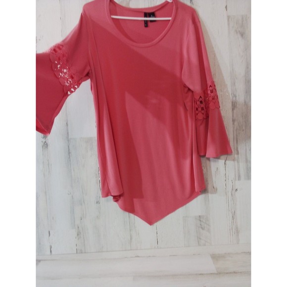Women's New Direction Peach Lace Detail‎ On Arm  Size XL - Picture 14 of 16